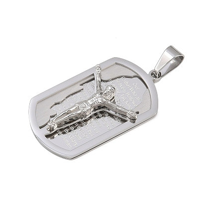 Jesus Theme 304 Stainless Steel Pendants STAS-D387-01B-P-1