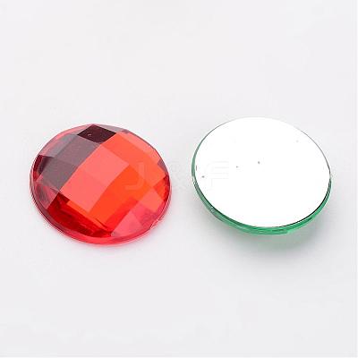 Imitation Taiwan Acrylic Rhinestone Flat Back Cabochons GACR-D002-20mm-M-1