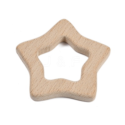 Natural Beech Wooden Baby Teething Toys WOOD-U003-08-1