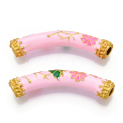 Pack Plating Alloy Enamel Beads ENAM-M048-33MG-A-1