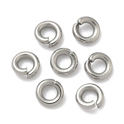 Tarnish Resistant 304 Stainless Steel Open Jump Rings X-STAS-E067-07-4mm-1