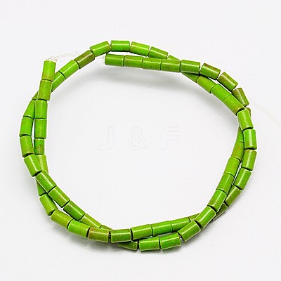 Synthetic Turquoise Beads Strands TURQ-G120-5x9mm-08-1