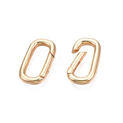 Brass Spring Gate Rings KK-N216-357LG-1
