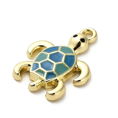 Alloy Enamel Pendants FIND-A051-05A-G-1