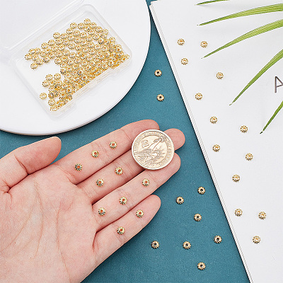 160Pcs Rack Plating Alloy Beads FIND-GO0001-95-1