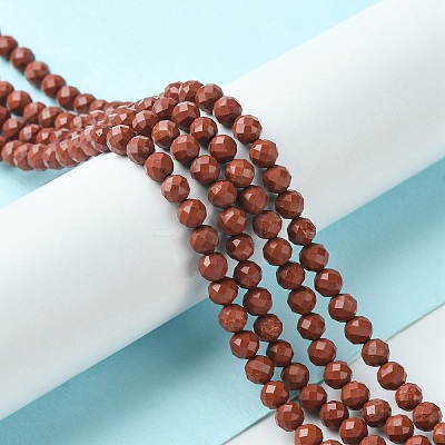 Natural Red Jasper Beads Strands G-F748-H01-03-1
