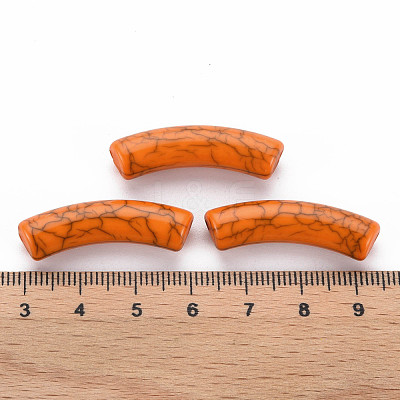 Opaque Crackle Acrylic Beads MACR-S372-002N-008-1