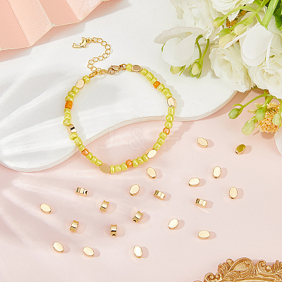 100Pcs Brass Beads KK-BBC0022-70-1