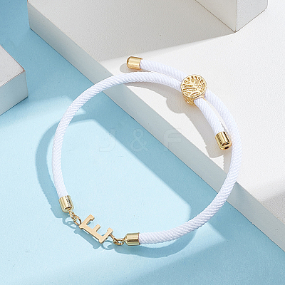 1pc Adjustable Nylon Cord Slider Bracelets for Women BJEW-LP0001-33E-G-1