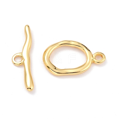 Rack Plating Brass Toggle Clasps KK-B036-01G-1