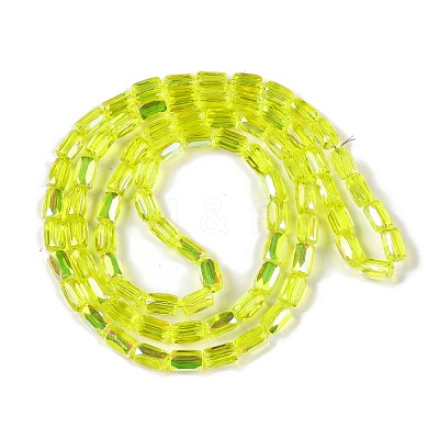 Electroplate Glass Chevron Beads Strands GLAA-Q101-02A-AB06-1