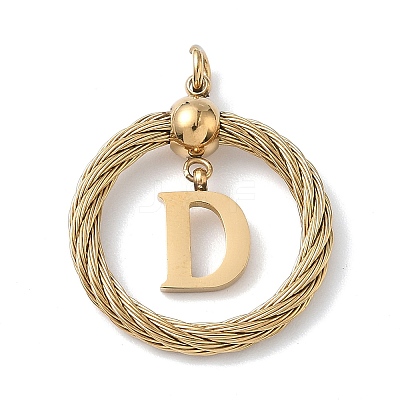 304 Stainless Steel Pendants STAS-D154-01D-G-1
