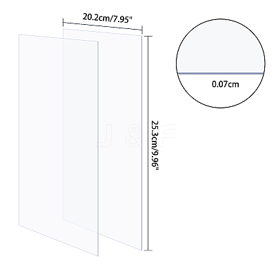 Transparent Acrylic for Picture Frame DIY-WH0204-82D-1
