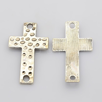 Alloy Hammered Cross Links connectors PALLOY-AD49200-AS-FF-1