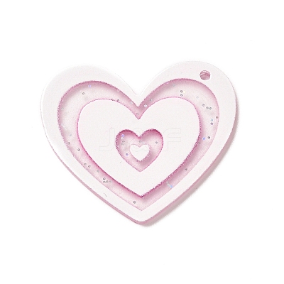 Transparent Plastic Pendants KY-P014-01A-1