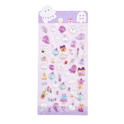 Epoxy Resin 3D Puffy Stickers DIY-G122-01F-1