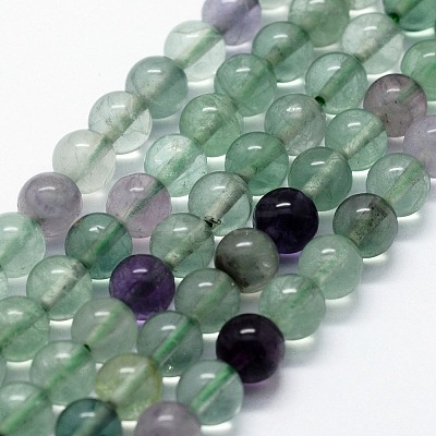 Natural Fluorite Beads Strands G-I199-12-10mm-1