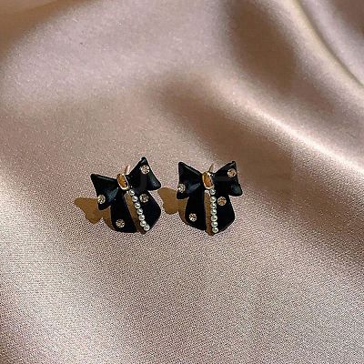 Alloy & Resin Pearl Stud Earrings EJEW-G466-01G-1