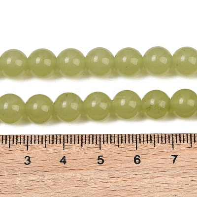 Natural Dyed White Jade Beads Strands GG-CBAEB22-B01-8mm-05-1