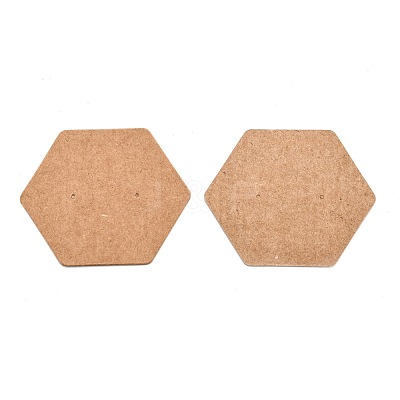 Kraft Paper Earring Displays Cards CDIS-H005-01-1