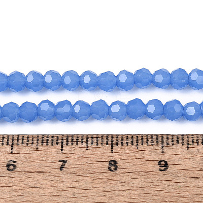 Faceted(32 Facets) Glass Beads Strands EGLA-J042-36A-02-1