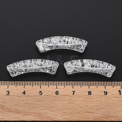 Transparent Crackle Acrylic Beads CACR-S009-001A-NA-1