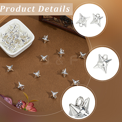 40Pcs Alloy Pendants FIND-SC0021-11-1
