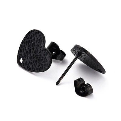 304 Stainless Steel Stud Earring Findings Ion Plating(IP) STAS-I183-08B-EB-1