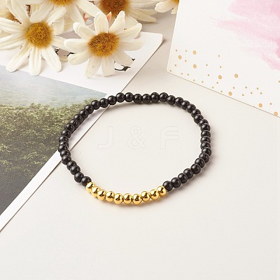 Pray & Love Acrylic Beads Stretch Bracelet Set for Gift BJEW-JB06679-1