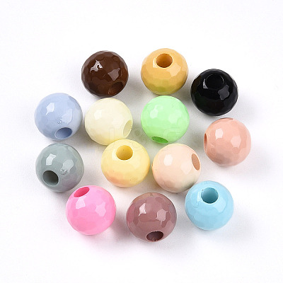Opaque Acrylic European Beads OACR-I015-62-1