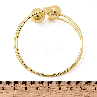 Brass Cuff Bangles for Women BJEW-D455-02G-1