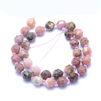 Natural Plum Blossom Jade Beads Strands G-I279-A12-1