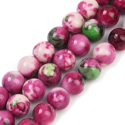 Synthetic Fossil Beads Strands G-L028-8mm-01-1