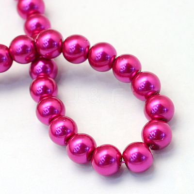 Baking Paint Glass Pearl Bead Strands HY-Q003-3mm-17-1