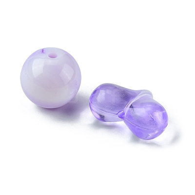 Opaque & Transparent Acrylic Beads MACR-YW0002-01A-1