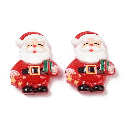 Christmas Opaque Resin Cabochons CRES-Z015-01C-1