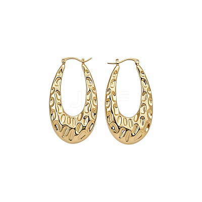 Textured Iron Hoop Earrings for Women WGCB37A-01-1