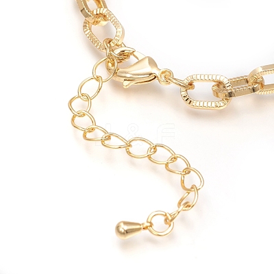 Brass Cable Chains Bracelets BJEW-I286-04G-1