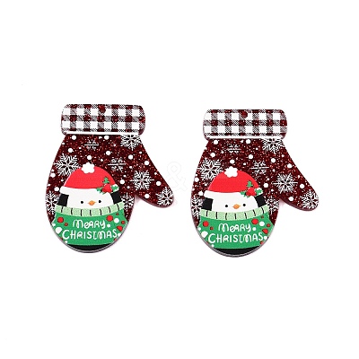 Christmas Theme Printing Acrylic Pendants BACR-N002-01D-1
