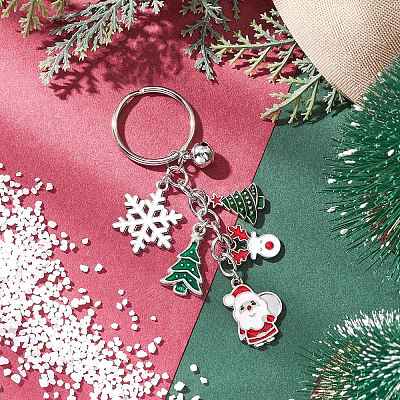 Alloy Enamel Brass Bell Keychains X1-KEYC-TA00039-1