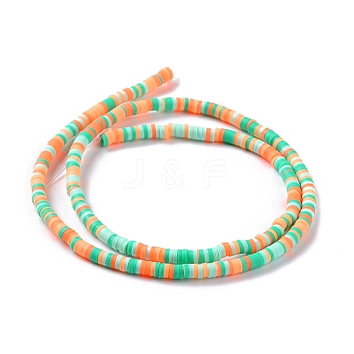 Handmade Polymer Clay Beads Strands CLAY-R089-3mm-013-1
