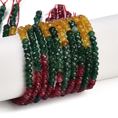 Gradient Color Natural White Jade Beads Strands G-Z069-01H-1