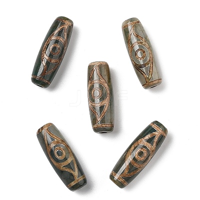 Tibetan Style dZi Beads TDZI-E004-01-1