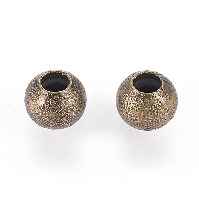Brass Textured Beads EC247-NFAB-1