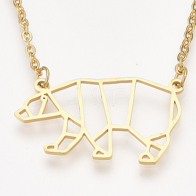 201 Stainless Steel Pendant Necklaces NJEW-T009-JN083-2-40-1