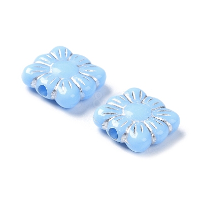 Opaque Acrylic Beads OACR-G016-26G-1