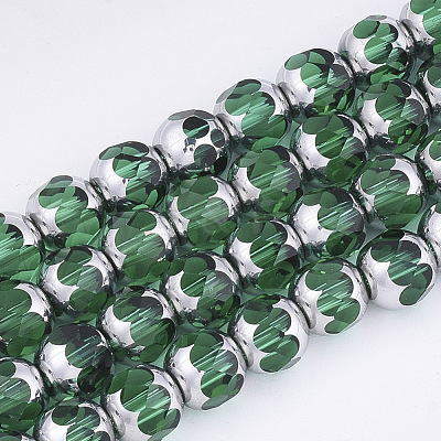 Electroplate Glass Beads Strands EGLA-T019-02E-1