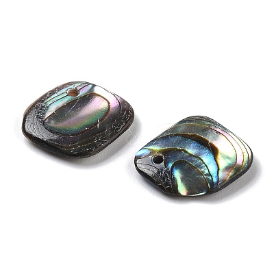 Natural Paua Shell Pendants SSHEL-D084-10A-1