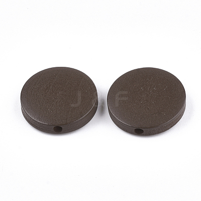 Painted Natural Wood Beads WOOD-S049-02C-01-1