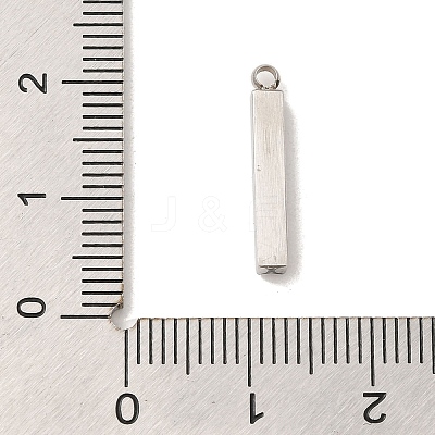 304 Stainless Steel Rhinestone Pendants STAS-S131-10P-1